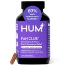 HUM Fan Club Menopausa Probiótico Suplemento, Suplementos de menopausa livre de estrogênio para as mulheres, Não Hormonal, Suporta energia e flashes quentes, Extrato de semente de uva & Ruibarbo siberiano, 30 Cápsulas Vegan