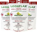 Leonflax, 100% autêntica semente de linho canadense, All-Natural, alto conteúdo de fibra, Suplemento dietético para melhorar a sua saúde digestiva, 18 Oz, Bolsa, Natural Health Corporation (Pacote de 3)