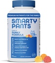 SmartyPants Multivitamin para homens, mulheres e crianças: gomas de vitamina com óleo de peixe Omega 3 (EPA/DHA), metilfolato, vitamina D3, C, vitamina B12, B6, vitamina A, K & Zinc, 200 contagem (fornecimento de 30 dias)