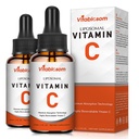 Vitamina C lipossômica 2000mg Líquido para Adultos, VIT de alta absorção C, Maximizar Vitamina C, Sistema Imune e Suporte Antioxidante, 60ML (2 garrafa)