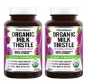 FarmHaven USDA Organic Milk Thistle Cápsulas 30X concentrado Seed Extract & 80% Silymarin Standardized - Suporta a função hepática e saúde geral