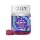 OLLY Mantenha-o em movimento alívio da constipação, Ruibarbo, Prunes, Amla - Plum Berry Flavor - 30ct