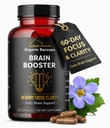 Bacopa, Impulsionador Cerebral Orgânico, Suplemento Cerebral Nootrópico, Bacopa Monnieri/Brahmi, para Agudeza Mental, Foco, Memória e Bem-Estar Cognitivo, 120 Cápsulas 500mg, 2 Mês de Abastecimento