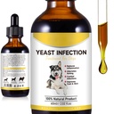 Tratamento de Infecção Natural do Levedo para Cães, Tratamento de Infecção do Orelha do Cão, Alívio de Alergia do Cão, Ajuda a Apoiar o Itch Relief, Alívio Inflamação & Mais, Tratamento de Infecção do Orelho para Cães - 2 fl oz