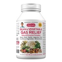 ANDREW LESSMAN Bean and Vegetal Gas Relief 60 Cápsulas - Complexo de Enzima Natural Reduz Gás, Bloating from Beans, Crucíferos Vegetais, Frutas, Grãos e Outros Alimentos. Gentil e eficaz