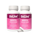 BeLive Myo-Inositol & D-Chiro Inositol Supplement – 2 Pack – 90 Cápsulas Cada – 40:1 Relação com Ácido Fólico para Mulheres