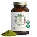 PURE SYNERGY Orgânico Superalimento em pó verde Superalimento em pó Todo o Suplemento Alimentar com Verdes Orgânicos, espirulina e cogumelos para Energia, Envelhecimento Saudável e Saúde Imune (12,5 onças)