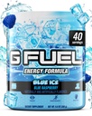 G Combustível Blue Ice Energy Drink Powder, Mistura de cafeína pré-treino para jogos, Amino sem foco de açúcar, Vitamina + antioxidantes, 9,9 oz (framboesa azul, 40 Servings)