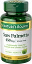 Natural Bounty Saw Palmetto, Herbal Health Supplement, Próstata e Saúde Urinária, 450 mg, 100 Cápsulas