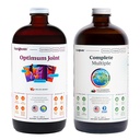 LIQUIDHEALTH Optimum Joint Glucosamine Chondroitin Suplemento & Complete Multiple Daily Multivitamin Bundle para homens e mulheres - Suporte imunológico, Saúde conjunta óssea, alimentos integrais - EUA Made, Vegan, Não-GMO