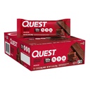 Quest Nutrition Chocolate Brownie Protein Bar, 20g de proteína, 1g de açúcar, 4g de carboidrato líquido, sem glúten, sem glúten, 12 contagem