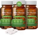 Bio Swiss Beta Glucan Immunity Power - 1,3D-6,6D Glucan com vitamina D - Imune Suplemento de suporte para defesa e bem-estar melhorados - Vegan, Gluten-Free (180 Cápsulas)