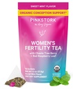 Rosa Cegonha Chá de Fertilidade Orgânica para as Mulheres □ Suplementos de Fertilidade para as Mulheres com Berry Chaste Tree (Vitex) + Folha de Framboesa Vermelha □ Equilíbrio de Hormônio Chá de Ervas para o Apoio à Conceição □ USDA Orgânico, Cafeína Grátis - Doce Minta, 15 saquetas