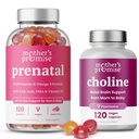 Promessa da mãe Gummies pré-natal & Choline Cápsulas Bundle