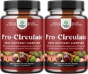 Vein Supplements Leg and Veins - Suplemento de circulação de corpo completo para Aranha e varizes e Fluxo melhorado com extrato de castanha de cavalo e flavonoides - Vegan Mini Caps Não-GMO (2 meses)