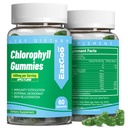 Pastilhas de clorofila livre de açúcar, Zinco de vitamina B12 - desodorante natural*, Suporta pele saudável e desintoxicação corporal*, Imune e suporte de digestão, Suplemento de clorofila mastigável para mulheres - 60 Contagem