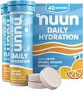 Comprimidos de Eletrólito Diário Nuun com Magnésio, Cálcio, Potássio, Cloreto e Sódio, Glúten Livre, Açúcar Livre, & Vegan, Misturado sabor Citrus, 4 Pack (40 Servings Total)