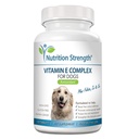 Vitamina E para cães, promover a saúde cardiovascular, apoiar membranas celulares, complexo de vitamina E para aumentar o sistema imunológico do cão mais zinco, selênio, folato, óleo de salmão, 120 comprimidos mastigáveis