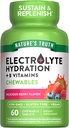 Nature's Truth Eletrolyte Tablets - 60 Count - Não-GMO & Gluten Free Chewable Supplement for Hydration