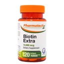 Vitamina de biotina para o crescimento do cabelo, biotina 10000mcg, melhora a qualidade da pele e unhas, vitamina B7, Suplemento para as mulheres, sem glúten, 120 Softgels