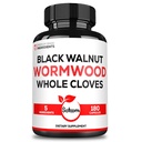 Satoomi 5 em 1 Wormwood Cápsulas Suplemento - Extraído de Black Walnut, Cravo inteiro, COL Açafrão e Berberine - Sistema Imune & Saúde Digestion - 180 Contagem - 90 Dia Fornecimento
