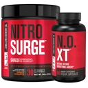 Fábrica Jacked Nitrosulge Shred Pré-treino termogênico em abacaxi laranja & N.O. XT Nitric Oxide Booster para homens e mulheres