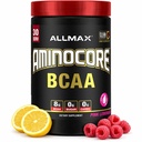ALLMAX Nutrition AMINOCORE BCAA – 8G BCAAs – 100% Pure Branch Chained Amino Acids – Gluten Free - Limonada rosa - 315 Gram