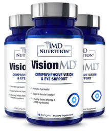 1MD Nutrition VisionMD Eye Vitamina CARMIS - com Lutein & Zeaxanthin □ Suporta Saúde da Visão, Deformação Ocular Diariamente, & Ocasional Seco Olho □ 90 Softgels (3-Pack)