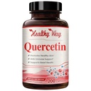 Alta força Quercetin 500mg Cápsulas - Uma vez diária poderoso Antioxidante Quercetin Suplemento para envelhecimento da pele do coração Cérebro e Imune Suporte - Vegan Friendly Gluten-Free Made in the USA (200 Servings)