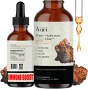 Auri Super Chaga Elixir - Cogumelo Superalimento Suplemento Líquido com Espectro Integral Imune Support from Oxidative Stress and Energy Lift - Chaga Tintura 60ml