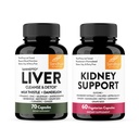 Sandhu's Liver Detox & Rim Suporte Combo □ Suporta fígado, Rim & Urinary Tract Health