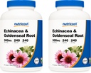 Nutricost Echinacea & Goldenseal Root, 500mg, 240 Cápsulas (2 Garrafas) - Veggie Caps, Non GMO, Gluten Free