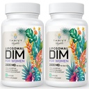 Suplemento DIM lipossomal - 1500 mg Mulheres DIM Suplemento - Suplementos Estrogênio Contenham Vitamina E, Primrose da noite, Cohosh preto, Ómega-3 ácidos gordos (2 pacote)