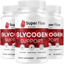 (3 Pack) Super Flow Glycogen - SuperFlow Glycogen Cápsulas de suporte, Super Flow, Glycogen Support Super Flow, Official SupplyFlow Glycogen Support, Super Flow Glyco Optimizer, 90 Cápsulas para 3 Meses