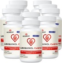 Ubiquinol CoQ10-600mg-Softgel, suplemento ativo Coq10 Ubiquinol com vitamina E & Omega 3, 6, 9, alta absorção-Coenzima-Q10, poderoso antioxidante para a produção de energia, testado, 600 contagem