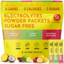 Keto Vitals Tropical Keto Electrolytes Powder No Sugar - Eletrólitos com Potássio, Magnésio, Sódio e Cálcio - Sugar Free Electrolyte Powder Packets Drink Mix & Hydration Powder, 30 Servings