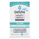 GoLive Probióticos e Prebióticos para Mulheres e Homens Brilham por Beleza, Pó Sinbiótico Livre de Açúcar. +25 Bllion UFCs; 10 Deformação Clínica para Saúde Saudável, Imune e Digestiva, 10 Contagem (Pacote de 1)
