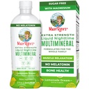 MaryRuth Orgânicos Força Extra Nocturna Líquido Multimineral , livre de açúcar , calma Magnésio Citrato , NÃO Melatonina , cálcio Magnésio Zinco , relaxamento muscular , limonada sabor , Vegan , , 32 Servindo
