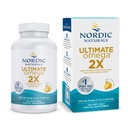 Nórdico Naturals Ultimate Omega 2X, sabor limão - 120 géis macios - 2150 mg Omega-3 - Óleo de peixe de alta potência com EPA & DHA - Promove a saúde do cérebro e coração - Não-GMO - 60 Servings