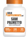 BulkSuplementos.com Serra Palmetto Extract Cápsulas - Serenoa Repens, Serra Palmetto Supplement - Gluten Free, 2 Cápsulas por Serviço, Contagem (Pacote de 1)