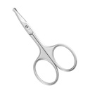 LIVINGO 3,75" Tesoura de cabelo curvado, Premium de segurança de aço inoxidável pequenas lâminas de uso para manicure corte cutícula cabelo facial, sobrancelha, pele seca