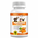 Açafrão para cães – 180 Count Tablet Treats com Curcumina e Piperine – Saúde Conjunta, Mobilidade, Alergia e Itch Relief, Pele & Revestimento, Hot Spots – Pato sabor com óleo de salmão