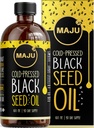 Óleo de semente preta da MAJU 16 onças: 3X Thymoquinone, prensado a frio, 100% Turco Black Cumin Nigella Sativa Seed Oil (Melhor do que Orgânico), Non-GMO, 100% Líquido Puro Óleo de semente preta, Garrafa de vidro