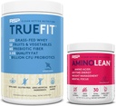 RSP NUTRITION AminoLean Pre Treino Energia (Fruit Punch 30 Servings) com TrueFit Protein Powder (Vanilla 2 LB)