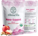 Meno-Suporte BloatX alívio orgânico da menopausa: balanços e suporta flashes quentes, hormônios, swings de humor, suores noturnos, e Bloating W / Black Cohosh, Red Clover & Dong Quai. Sabor natural de maçã e canela.
