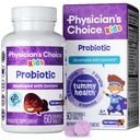 Médico Choice Probióticos para Crianças - 7 Deformação Diversa, Prebióticos Orgânicos, Vitaminas & Minerais - Clinicamente Estudiada L. Rhamnosus - Imune & Suporte Digestivo - Sem Açúcar ou Corações Artificiais - 60ct