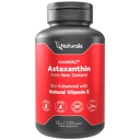 Naturalis New Zealand Astaxantina (12mg) Melhorado com Vitamina Natural E □ Não-GMO, Soja e Glúten Livres