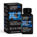OmegaXL Sport Extra Força Suplemento de recuperação muscular e suplemento de suporte respiratório - melhora o DOMS e ROM, óleo de mexilhão de lábios verdes apoiado clinicamente (60 Softgels)