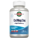 KAL Cal/Mag/Zinc 1000mg Cálcio, 400mg Magnésio e 15mg Zinco; Osso, Músculo, Coração e Imune Suporte; 250ct, 83 Serv.