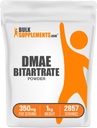 BulkSuplements.com DMAE Bitartrate Powder - Dimetilaminoetanol Bitartartate, DMAE Suplemento - Sem sabor e sem glúten, 350mg por serviço, 1kg (2,2 lbs) (Pacote de 1)